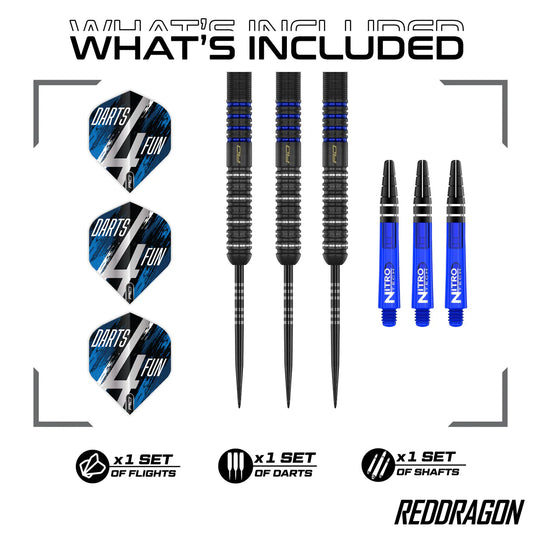 RED DRAGON DAVID WILLIAMS V1 90% TUNGSTEN STEEL TIP DARTS