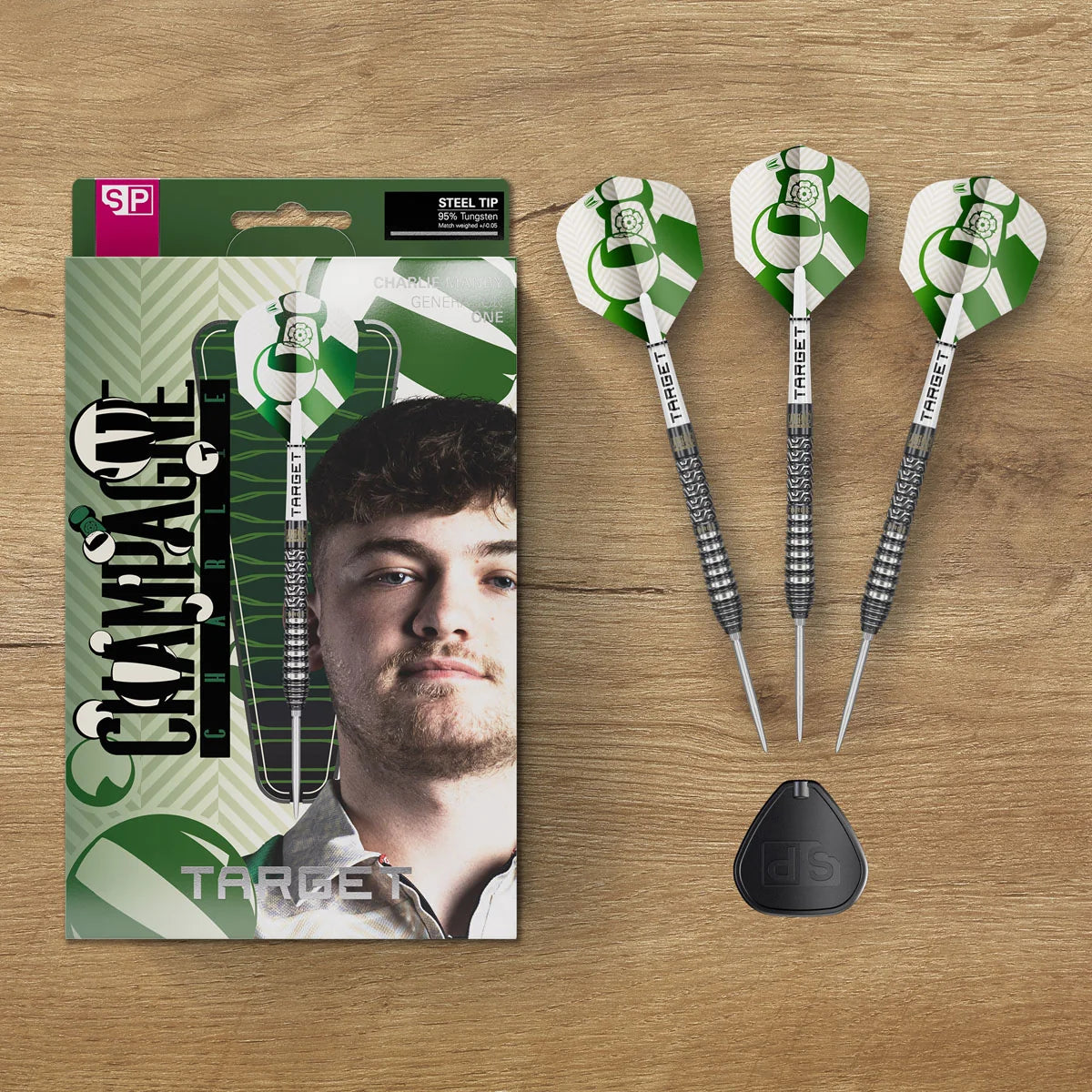 TARGET CHARLIE MANBY G1 SWISS POINT 95% TUNGSTEN STEEL TIP DARTS