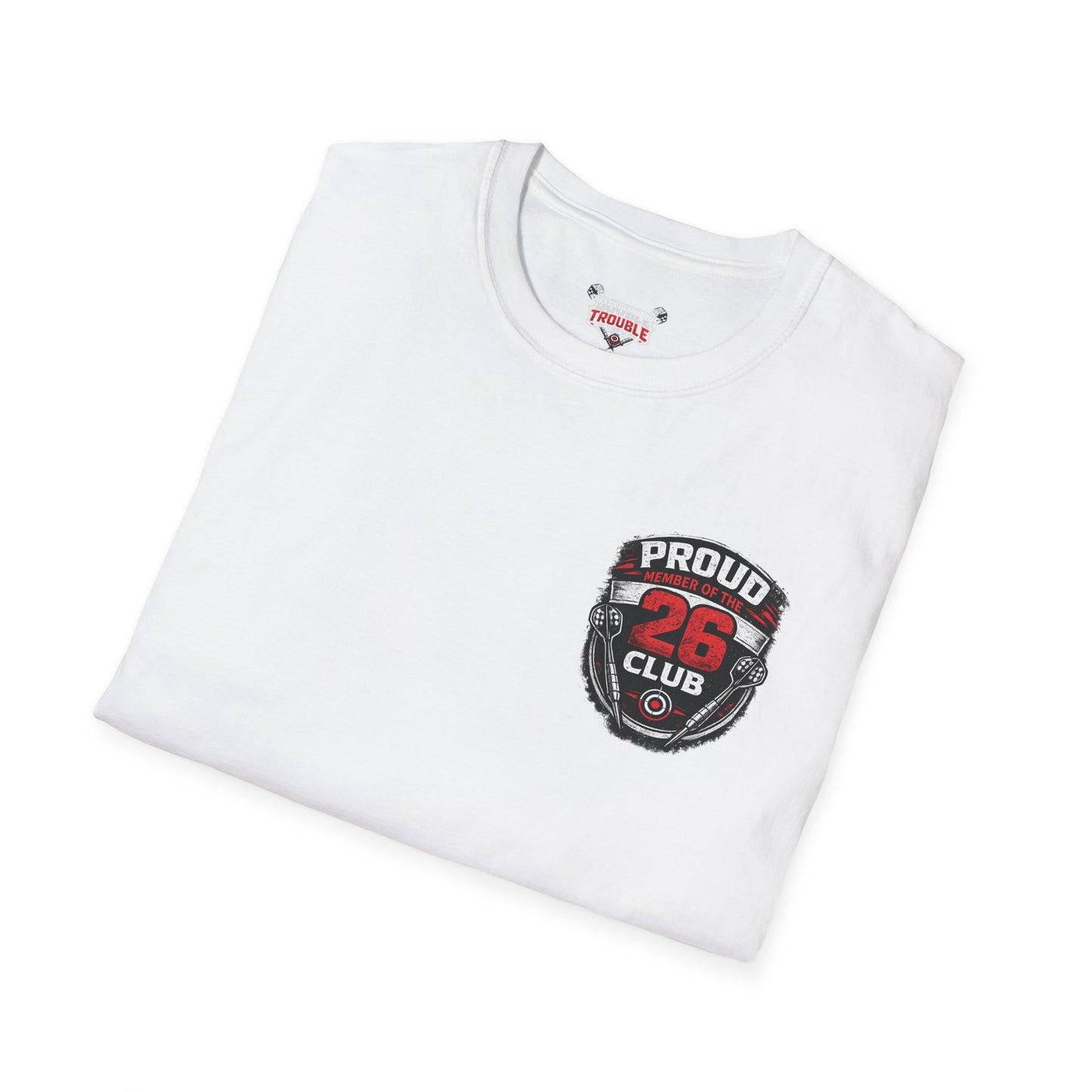 26 Club T-Shirt – Proud Member of the 26 Club Vintage Badge Tee