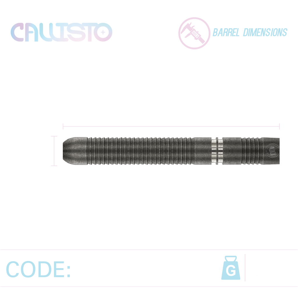 Winmau Callisto 01 90% Tungsten Steeltip Darts