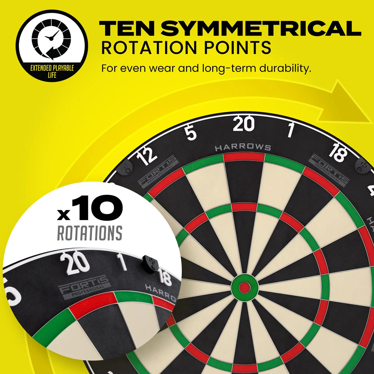 HARROWS FORTIS DARTBOARD