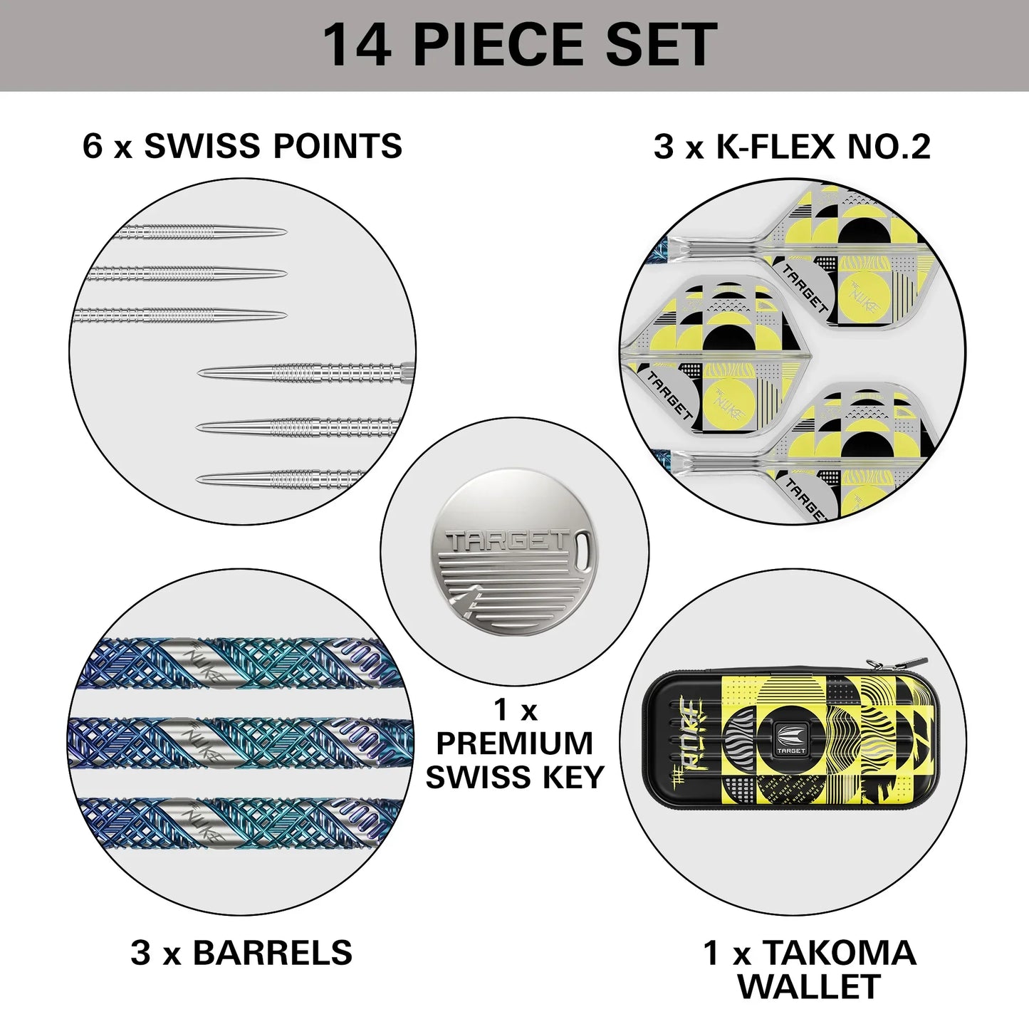 TARGET LUKE LITTLER EDGE 95% TUNGSTEN SP STEEL TIP DARTS