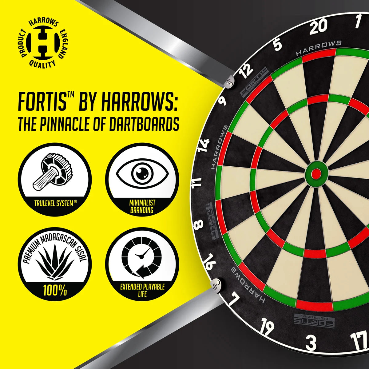 HARROWS FORTIS DARTBOARD