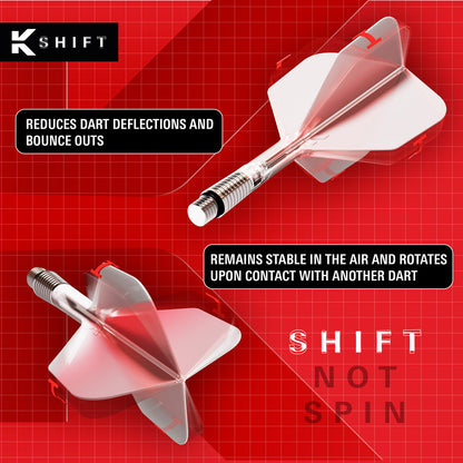 Target K-Shift Black No2 Integrated Flights & Shafts