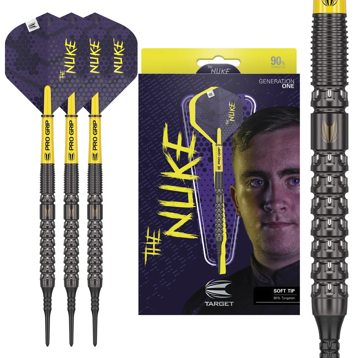LUKE LITTLER 90% TUNGSTEN SOFT TIP DARTS BY TARGET
