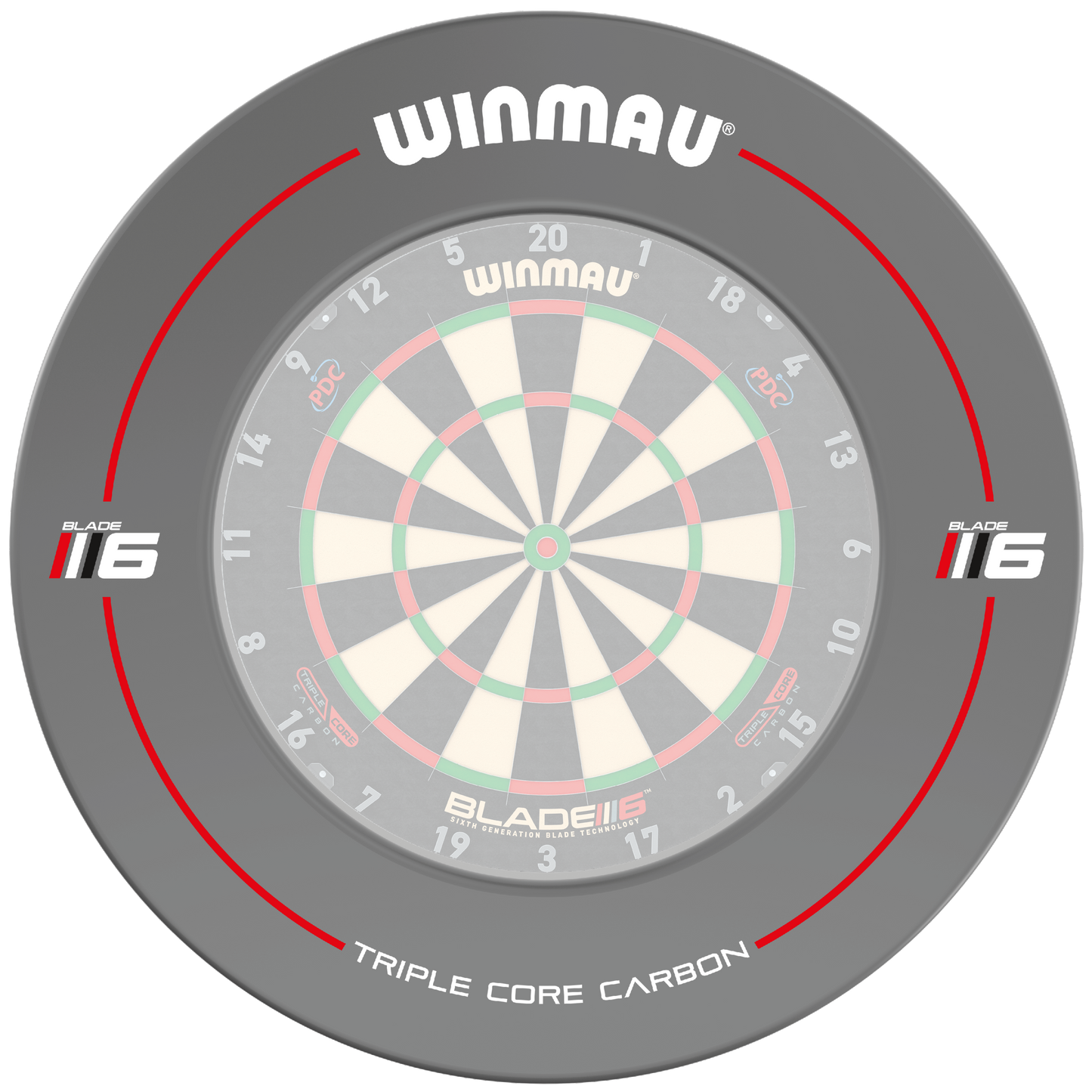 Blade 6 Grey Dartboard Surround by Winmau