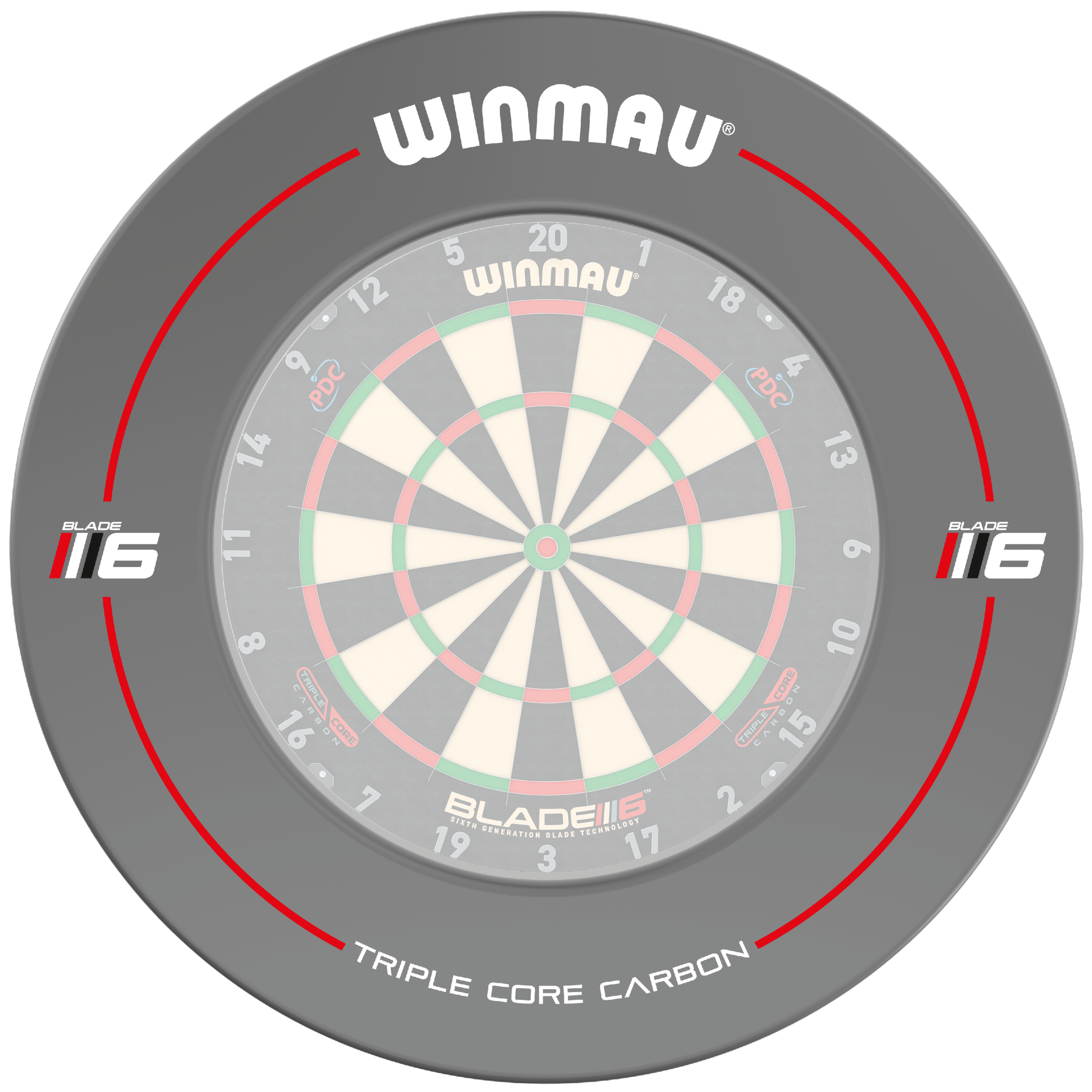 Blade 6 Grey Dartboard Surround by Winmau