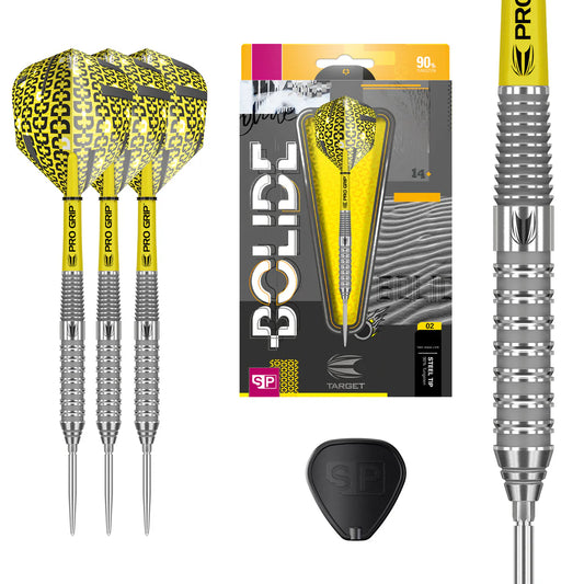 BOLIDE 02 SWISS POINT 90% TUNGSTEN STEEL TIP DARTS BY TARGET