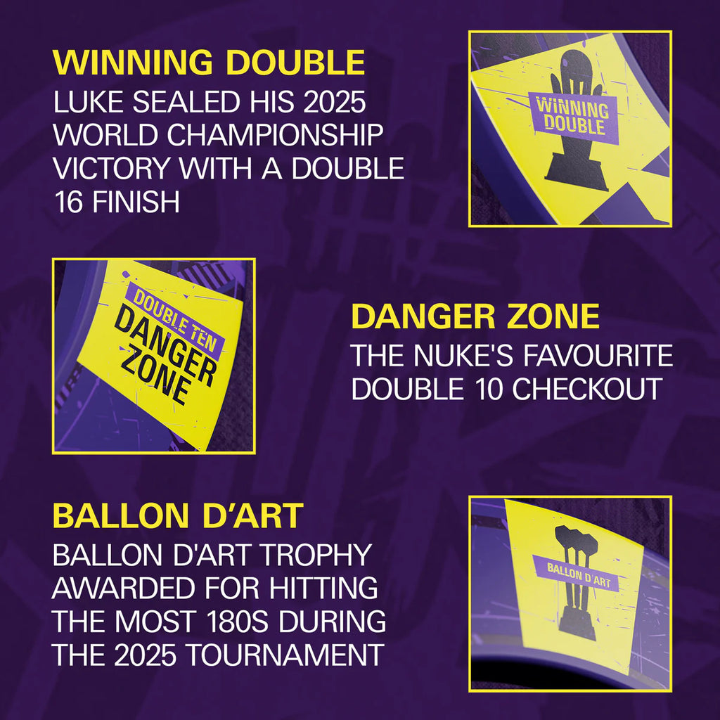 Luke Littler World Champion Surround & TOR Dartboard Bundle by Target