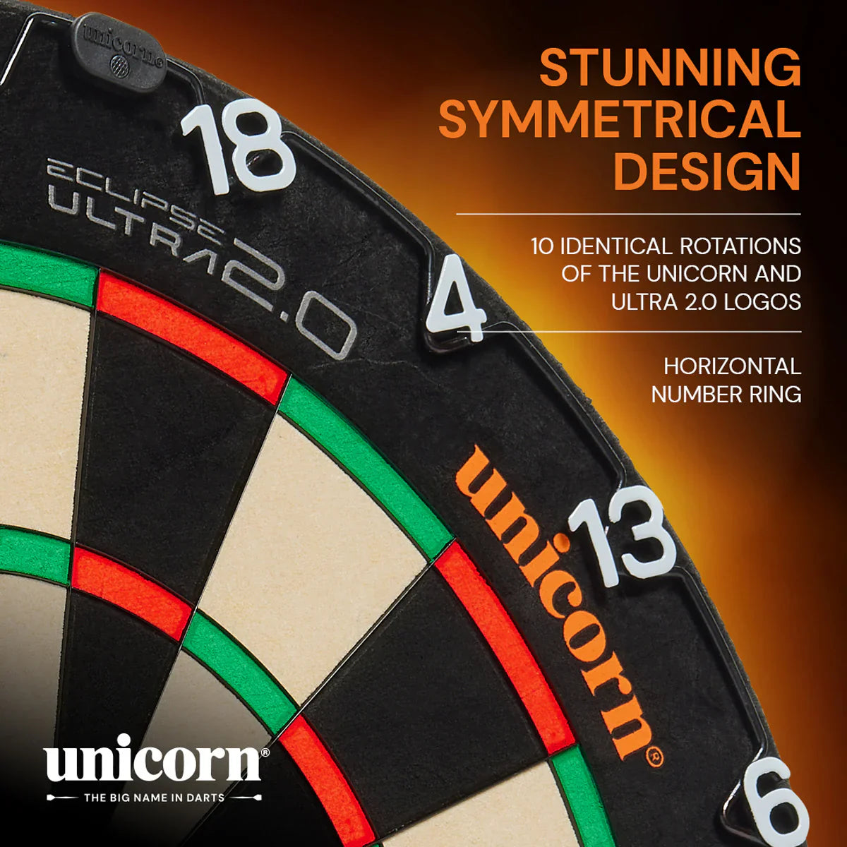 ECLIPSE ULTRA 2.0 DARTBOARD BY UNICORN