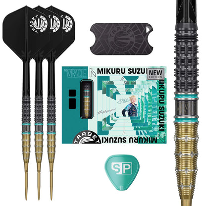 TARGET JAPAN MIKURU SUZUKI THE MIRACLE G7.5 95% TUNGSTEN SWISS POINT STEEL TIP DARTS