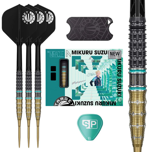 TARGET JAPAN MIKURU SUZUKI THE MIRACLE G7.5 95% TUNGSTEN SWISS POINT STEEL TIP DARTS