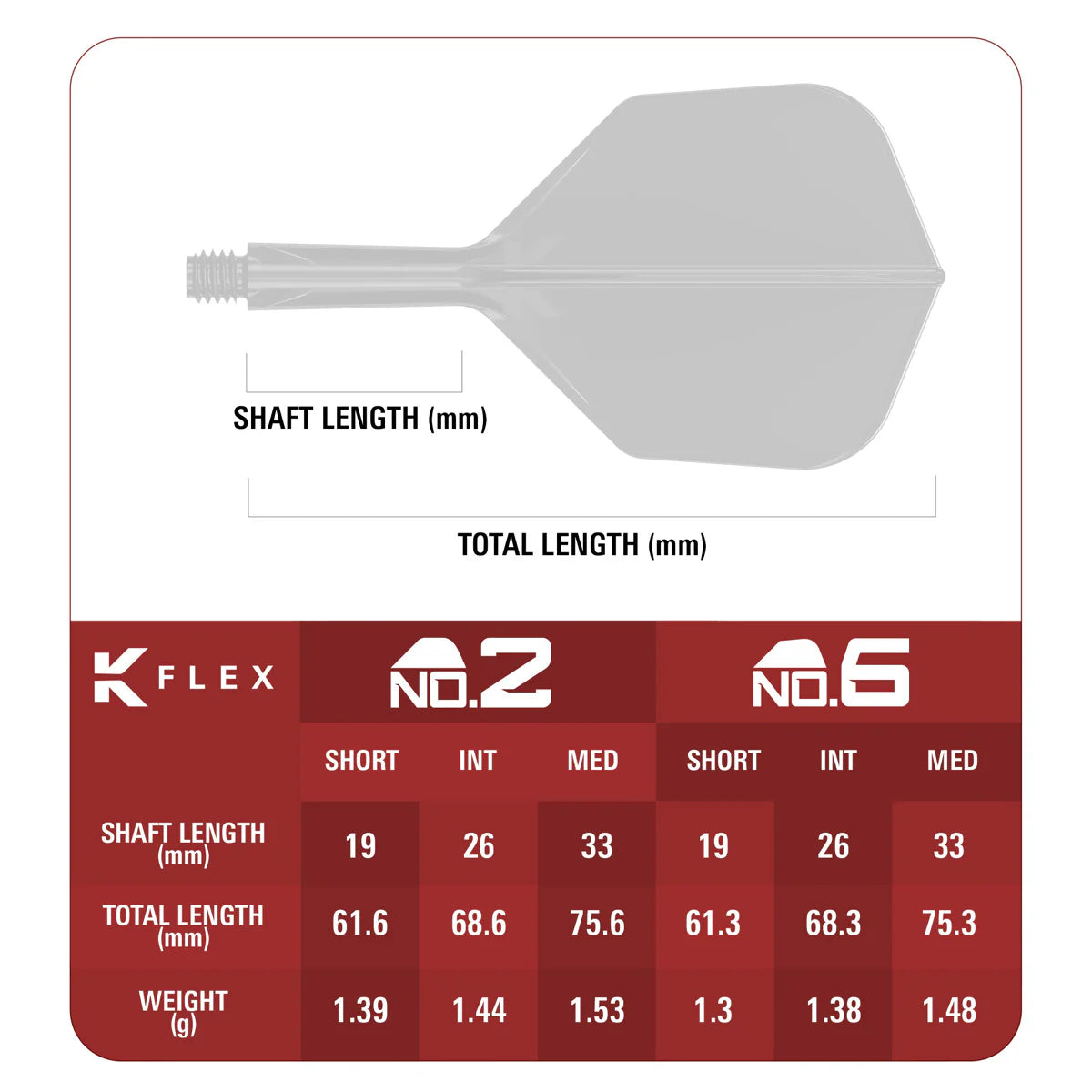 TARGET JAPAN MOTOMU SAKAI XENO NO2 K-FLEX INTEGRATED FLIGHTS & SHAFTS