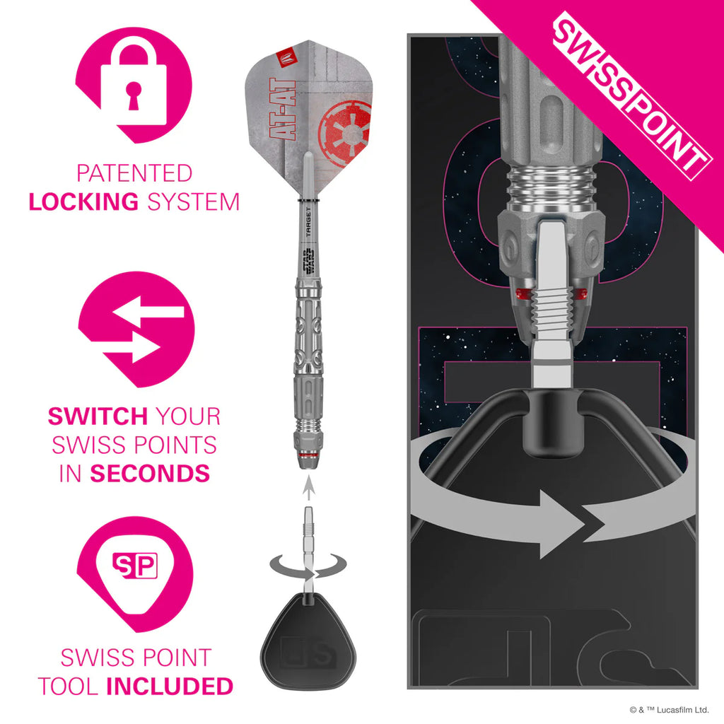 STAR WARS™ | TARGET AT-AT 90% TUNGSTEN SP STEEL TIP DARTS