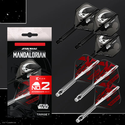 STAR WARS™ | TARGET MANDALORIAN K-FLEX NO2 INTEGRATED FLIGHTS AND SHAFTS MULTIPACK