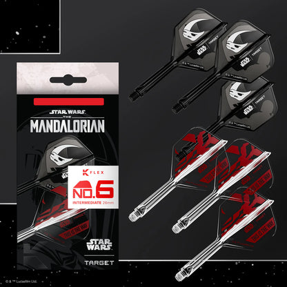 STAR WARS™ | TARGET MANDALORIAN K-FLEX NO6 INTEGRATED FLIGHTS AND SHAFTS MULTIPACK