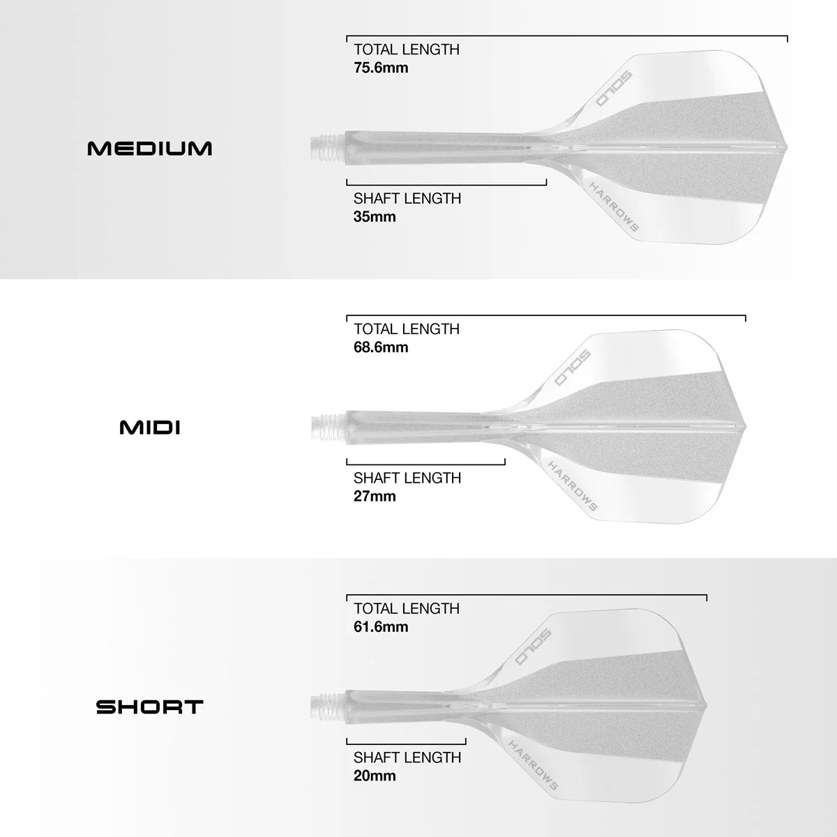 HARROWS SOLO NO6 INTEGRATED FLIGHTS & SHAFTS