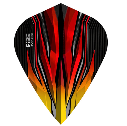 HARROWS FIRE TWO TONE FLAME KITE DART FLIGHTS