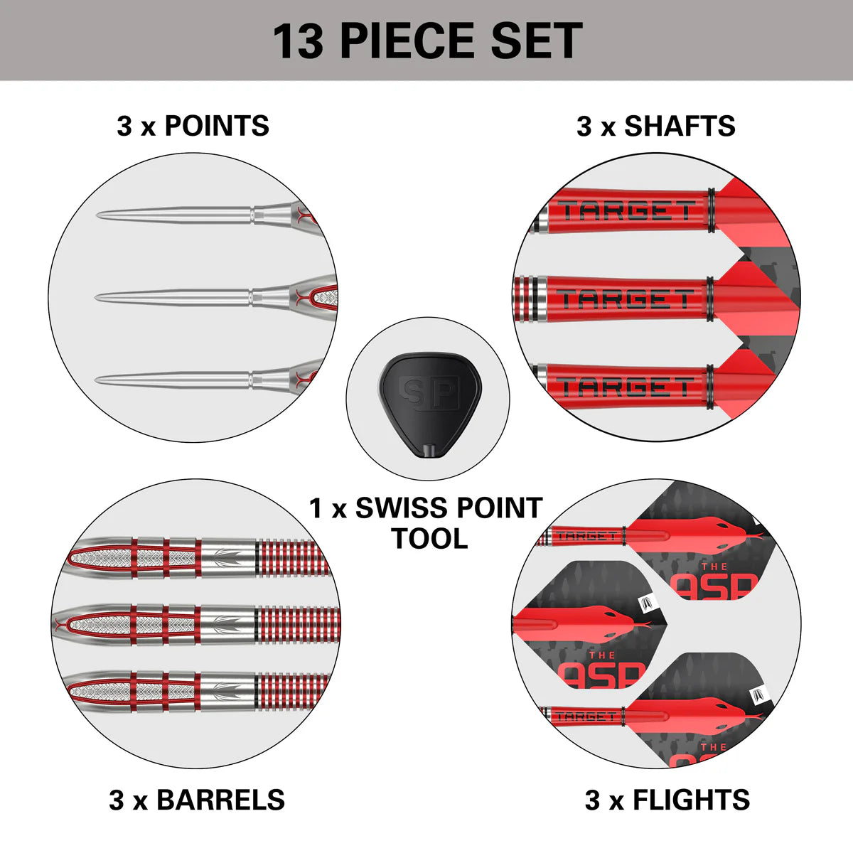 NATHAN ASPINALL G2 95% TUNGSTEN SP STEEL TIP DARTS BY TARGET