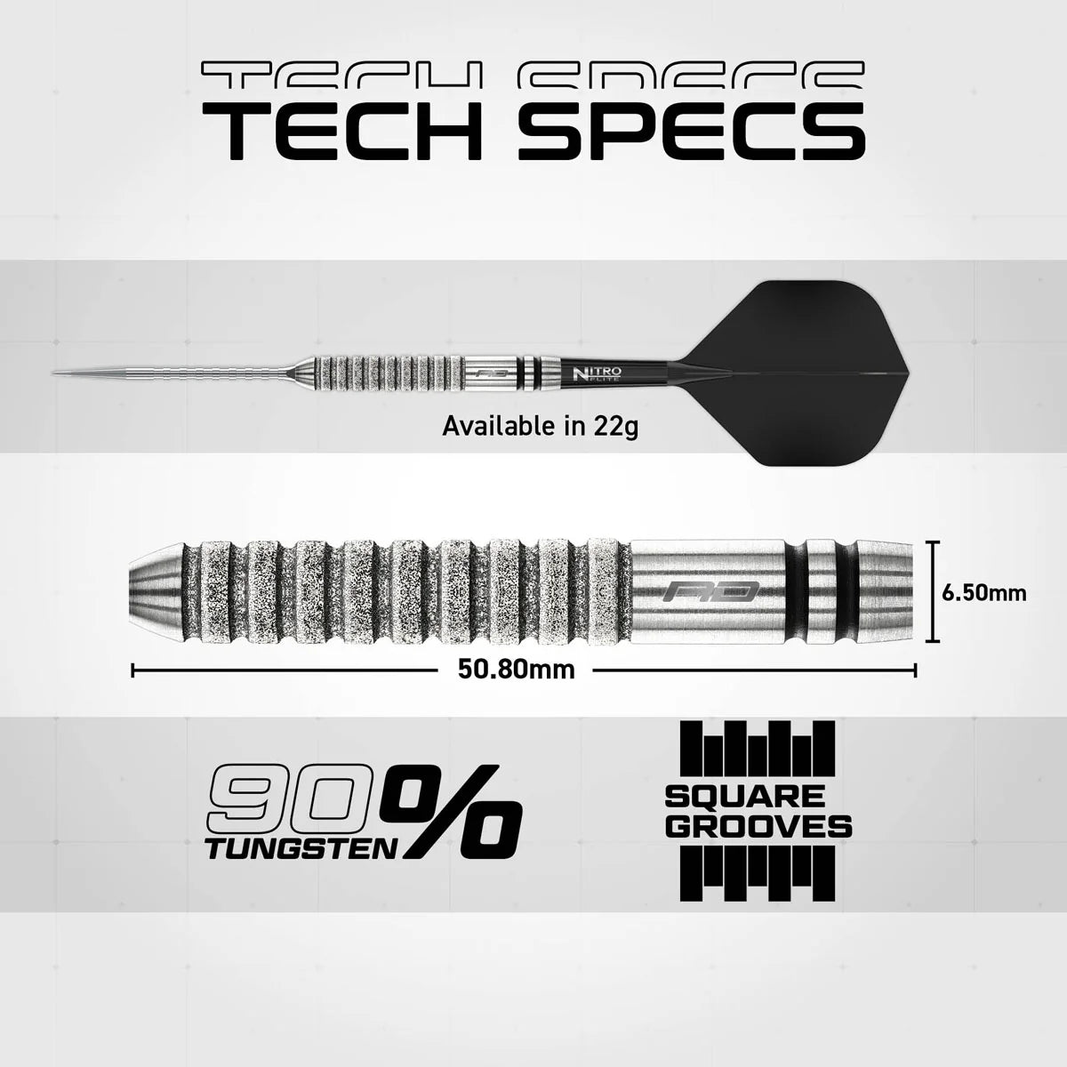 RED DRAGON GIAN VAN VEEN TOUR EDITION SWITCH POINT 90% TUNGSTEN STEEL TIP DARTS