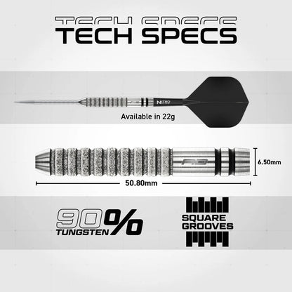 RED DRAGON GIAN VAN VEEN TOUR EDITION SWITCH POINT 90% TUNGSTEN STEEL TIP DARTS