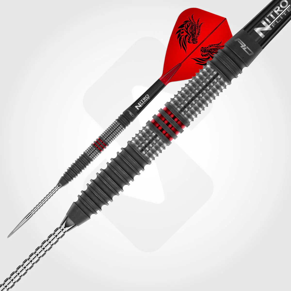 RED DRAGON JONNY CLAYTON HIRAETH SWITCH POINT 90% TUNGSTEN STEEL TIP DARTS