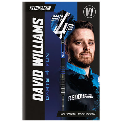 RED DRAGON DAVID WILLIAMS V1 90% TUNGSTEN STEEL TIP DARTS