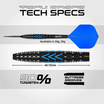 RED DRAGON AMP TORPEDO SWITCH POINT 90% TUNGSTEN STEEL TIP DARTS