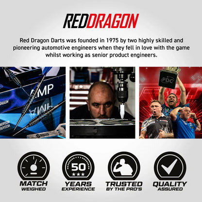 RED DRAGON AMP TORPEDO SWITCH POINT 90% TUNGSTEN STEEL TIP DARTS