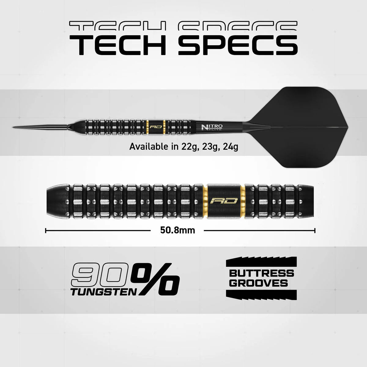 RED DRAGON ASCEND PARALLEL SWITCH POINT 90% TUNGSTEN STEEL TIP DARTS