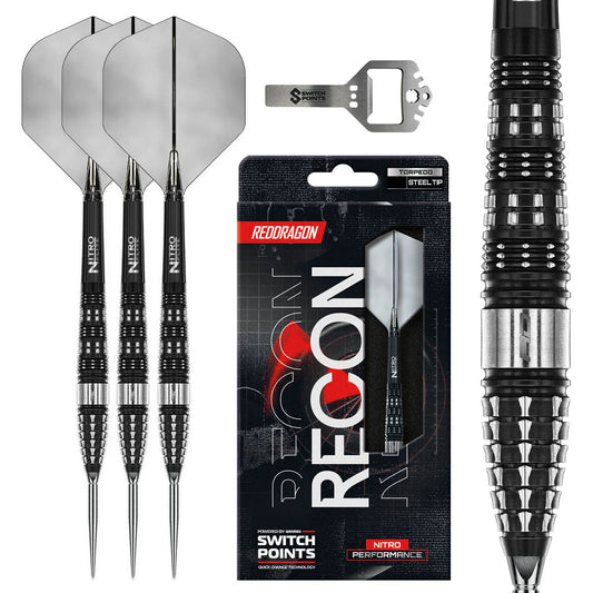 RED DRAGON RECON TORPEDO SWITCH POINT 90% TUNGSTEN STEEL TIP DARTS