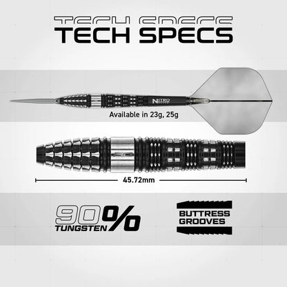 RED DRAGON RECON TORPEDO SWITCH POINT 90% TUNGSTEN STEEL TIP DARTS