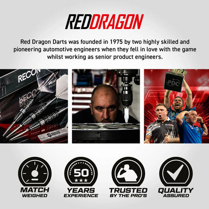 RED DRAGON RECON TORPEDO SWITCH POINT 90% TUNGSTEN STEEL TIP DARTS