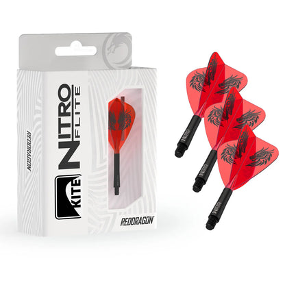 RED DRAGON JONNY CLAYTON NITRO FLITE KITE INTEGRATED FLIGHTS & SHAFTS