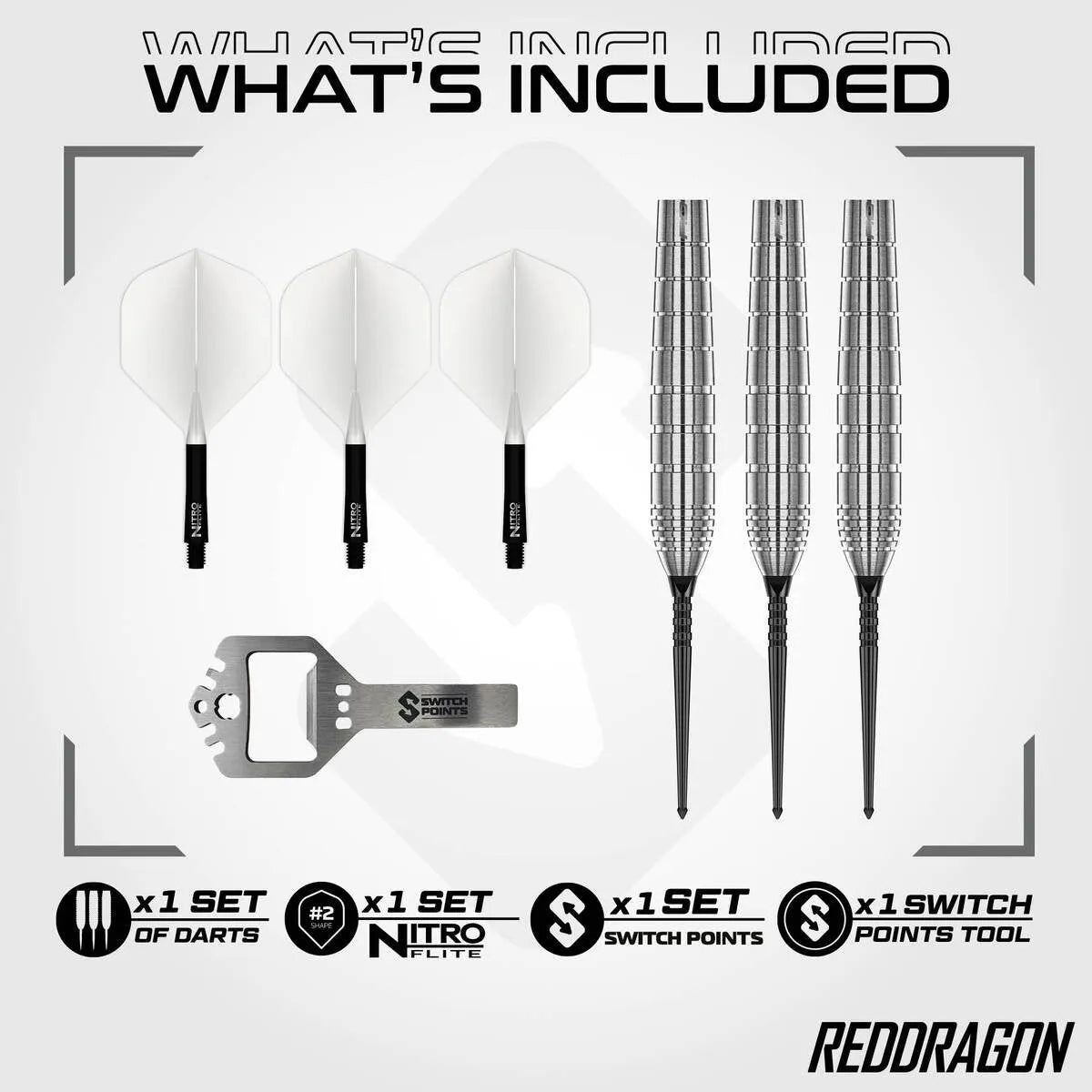 Red Dragon Luke Humphries TX1 Pioneer SP 90% Tungsten Steel Tip Darts