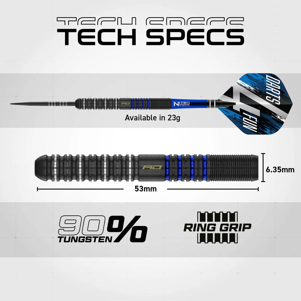 Red Dragon David Williams V1 90% Tungsten Steel Tip Darts