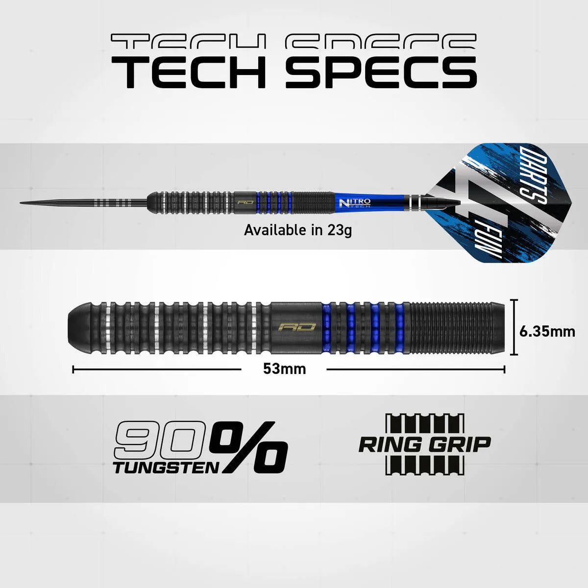 Red Dragon David Williams V1 90% Tungsten Steel Tip Darts
