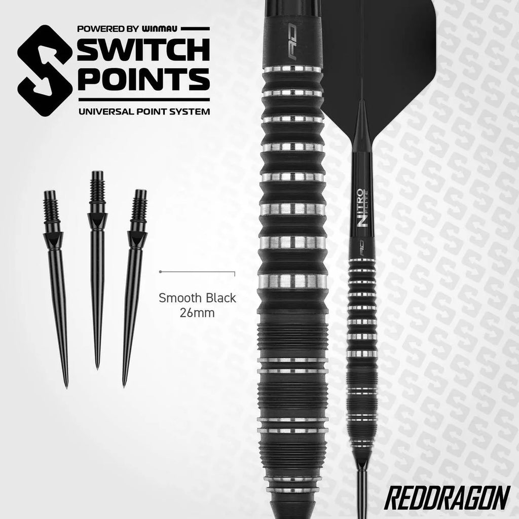 Red Dragon Sable Torpedo SP 90% Tungsten Steel Tip Darts