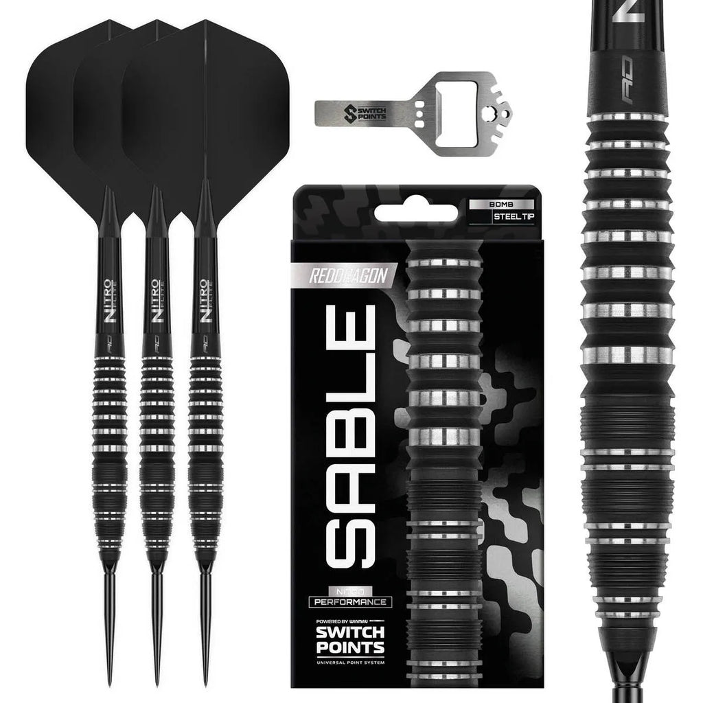 Red Dragon Sable Bomb SP 90% Tungsten Steel Tip Darts