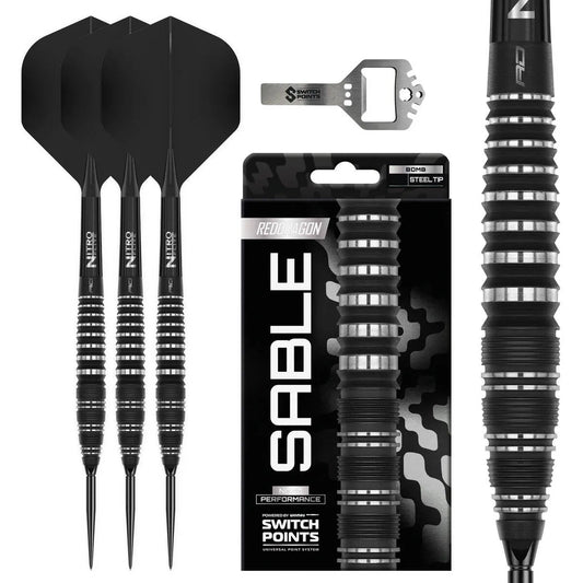 Red Dragon Sable Bomb SP 90% Tungsten Steel Tip Darts