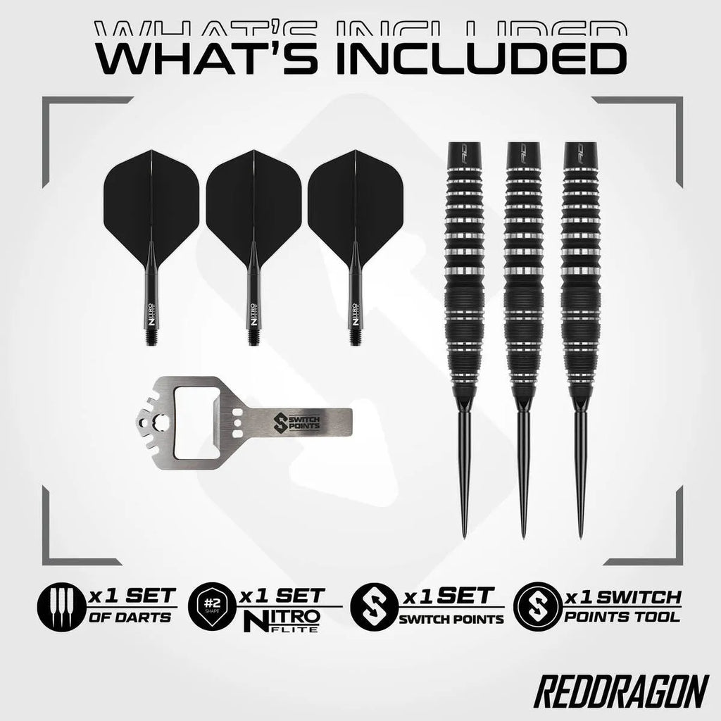 Red Dragon Sable Bomb SP 90% Tungsten Steel Tip Darts