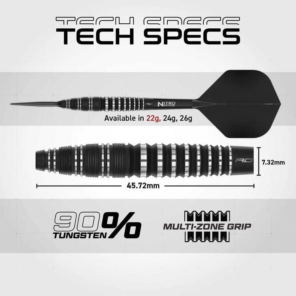 Red Dragon Sable Bomb SP 90% Tungsten Steel Tip Darts