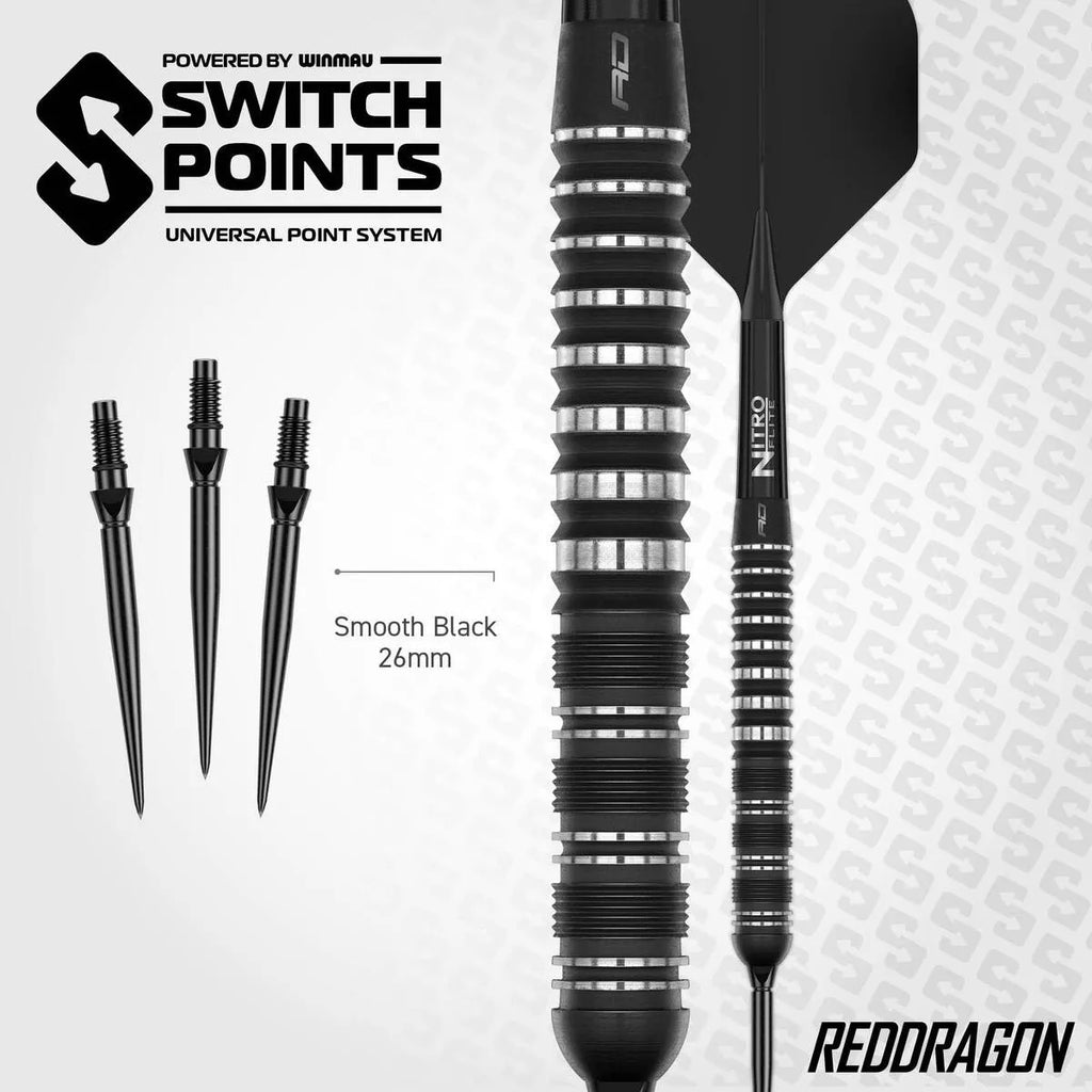 Red Dragon Sable Parallel SP 90% Tungsten Steel Tip Darts