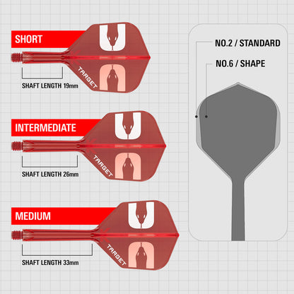 Target Nathan Aspinall No2 K-Flex Integrated Flights and Shafts
