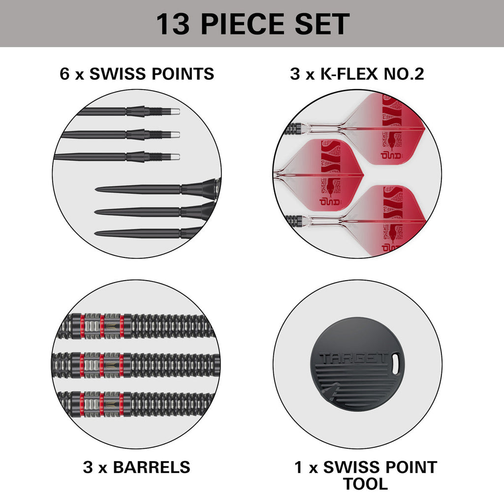 Target Nathan Aspinall Asp 95K 95% Tungsten SP Steel Tip Darts