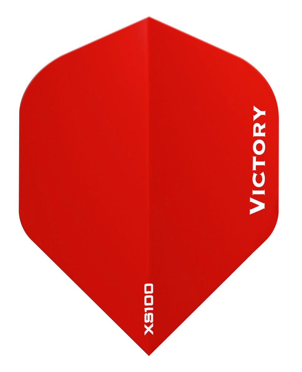 100 Sets Victory Darts XS100 Colours Red Extra Strong Dart Flights