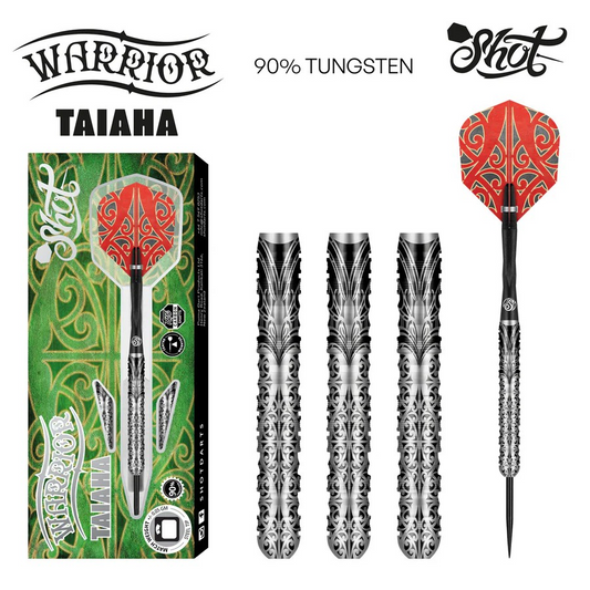 Shot Warrior Taiaha 90% Tungsten Steel Tip Darts